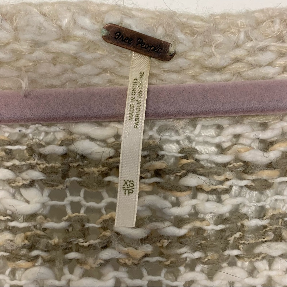 Free People Linus Loose Knit Striped Sweater size XS - Picture 4 of 6